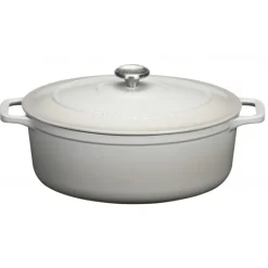 Cocotte en Fonte Ovale 29 cm Macadamia Chasseur