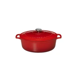 Cocotte en Fonte Ovale 33 cm Rubis Chasseur
