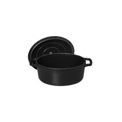 Cocotte en Fonte Ovale 17 cm Noir Mat Chasseur