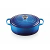 Cocotte en Fonte Ovale 29 cm Azur Le Creuset Signature