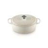 Cocotte en fonte Ovale 31 cm Meringue Signature Le Creuset