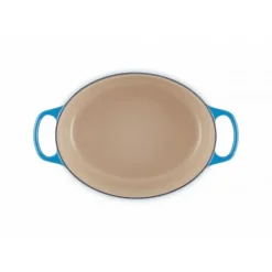 Cocotte en fonte Ovale 31 cm Azur Le Creuset Signature