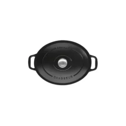 Cocotte en Fonte Ovale 25 cm Noir Mat Chasseur