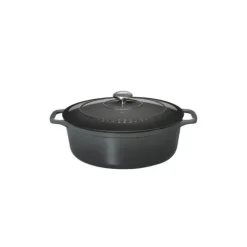 Cocotte en Fonte Ovale 35 cm Caviar Chasseur
