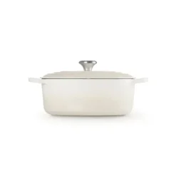 Cocotte en fonte Ovale 29 cm Meringue Signature Le Creuset