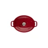 Cocotte en Fonte Ovale 31 cm Rouge Chasseur