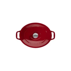 Cocotte en Fonte Ovale 31 cm Rouge Chasseur
