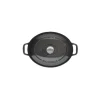 Cocotte en Fonte Ovale 27 cm Caviar Chasseur