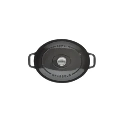 Cocotte en Fonte Ovale 27 cm Caviar Chasseur