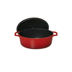Cocotte en Fonte Ovale 29 cm Rubis Chasseur