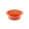 Cocotte en fonte Ovale 33 cm Volcanique Le Creuset Signature