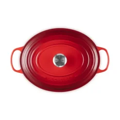 Cocotte en Fonte Ovale 33 cm Cerise Le Creuset Signature