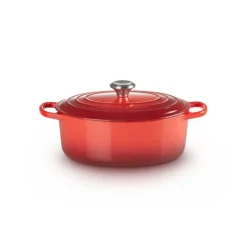 Cocotte en Fonte Ovale 27 cm Cerise Le Creuset Signature
