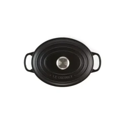 Cocotte en fonte Ovale 33 cm Noir mat Le Creuset Signature