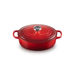 Cocotte en Fonte Ovale Basse 27 cm Cerise Le Creuset Signature