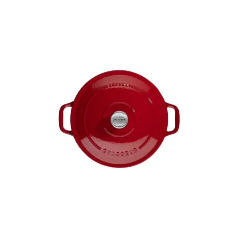 Cocotte en Fonte Ronde 18 cm Rouge Chasseur