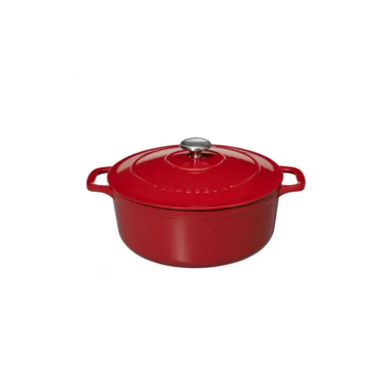 Cocotte en Fonte Ronde 18 cm Rouge Chasseur