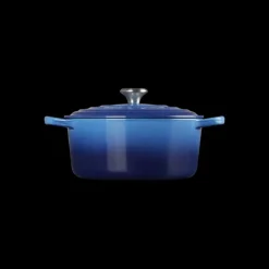Cocotte en Fonte Ronde 22 cm Signature Azur Le Creuset