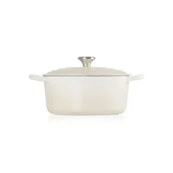 Cocotte en fonte Ronde 22 cm Meringue Signature Le Creuset