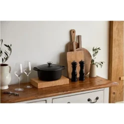 Cocotte en fonte Ronde 24 cm Noir mat Le Creuset Signature