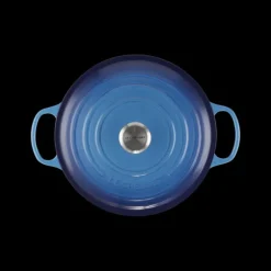 Cocotte en Fonte Ronde 28 cm Signature Azur Le Creuset