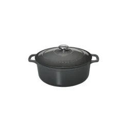 Cocotte en Fonte Ronde 28 cm Caviar Chasseur