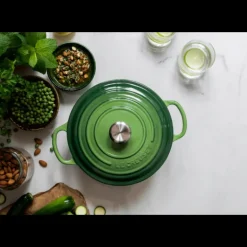 Cocotte en Fonte Ronde 24 cm Bamboo Le Creuset Signature