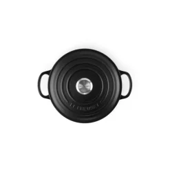 Cocotte en Fonte Ronde 22 cm Noir mat Le Creuset Signature