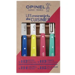 Coffret 3 Couteaux de Cuisine et un Eplucheur Pop 80 Les Essentiels Opinel