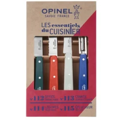 Coffret 3 Couteaux de Cuisine et un Eplucheur Primo Les Essentiels Opinel