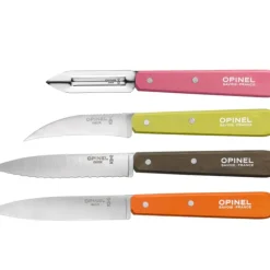 Coffret 3 Couteaux de Cuisine et un Eplucheur Fifties Les Essentiels Opinel