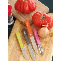 Coffret 3 Couteaux de Cuisine et un Eplucheur Fifties Les Essentiels Opinel