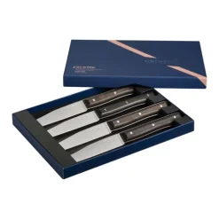Coffret 4 Couteaux de Table Frêne Sombre Facette Opinel