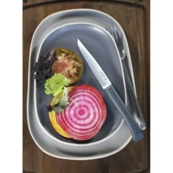 Coffret 4 Couteaux de Table Anthracite Microdenté Bon Appétit + Opinel