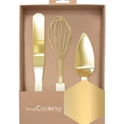Coffret 3 Ustensiles Dorés ScrapCooking