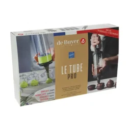 Coffret Le Tube Pro Piston à Pâtisserie + Recharges et Douilles De Buyer