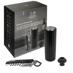 Coffret Pompe à Vin Electrique ABS + Tire-Bouchon Clavelin Peugeot
