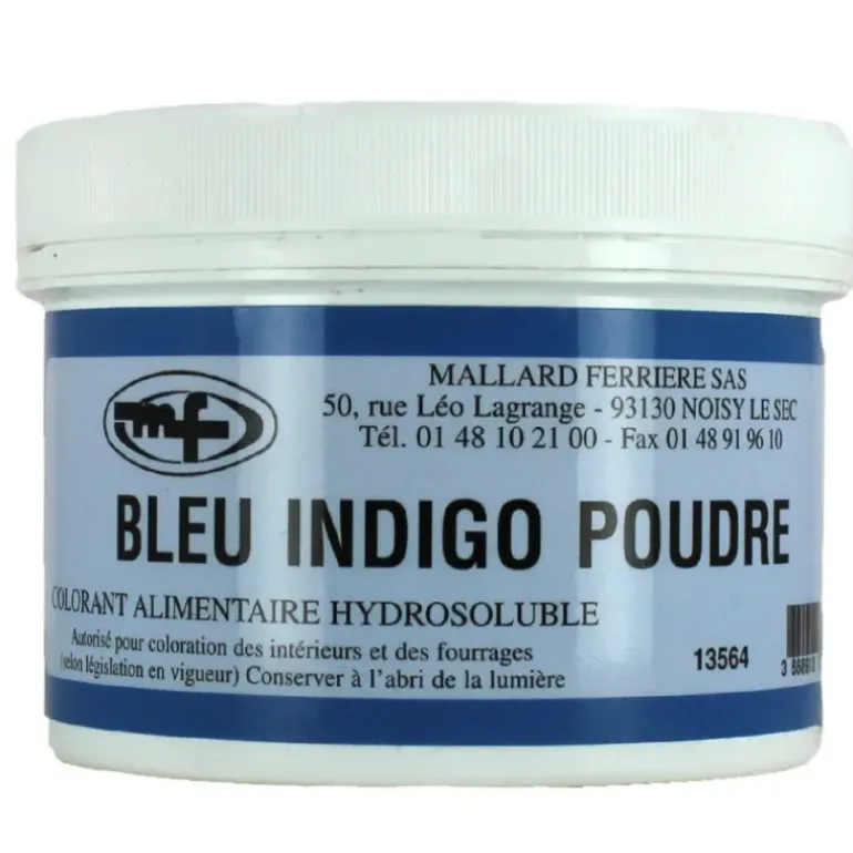 Colorant alimentaire Bleu Indigo E132 Poudre Hydrosoluble 100g