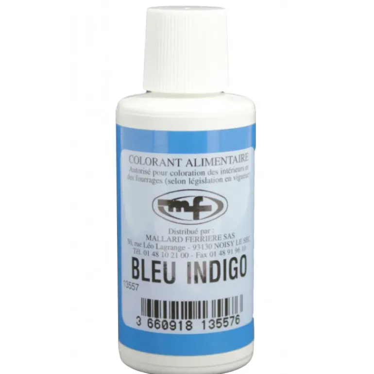 Colorant alimentaire Bleu Indigo E132 Liquide 100ml