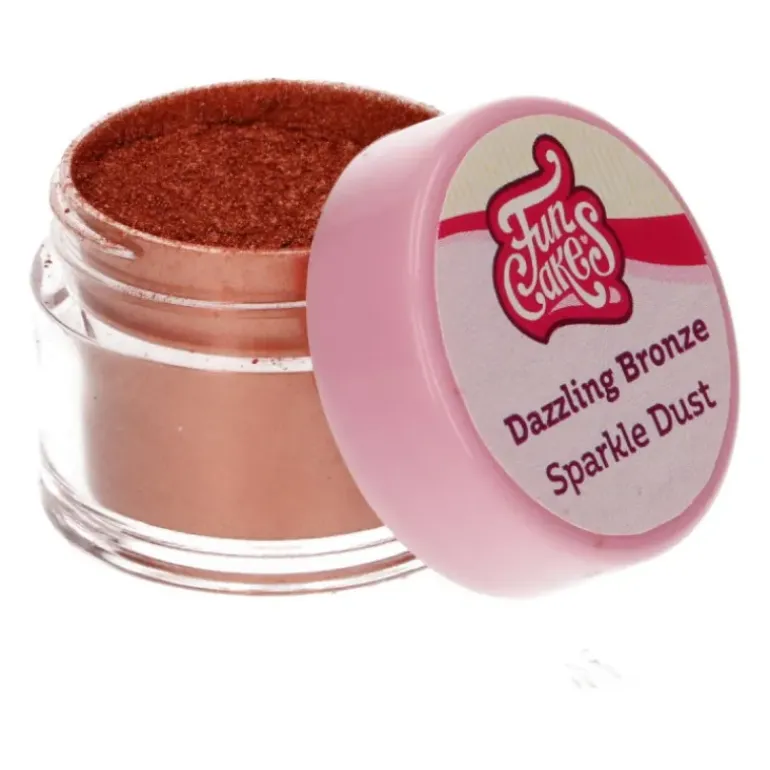 Colorant Alimentaire Bronze Cuivre Métallisé 3,5 g Funcakes