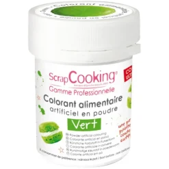 Colorant Alimentaire en Poudre Vert 5g Scrapcooking