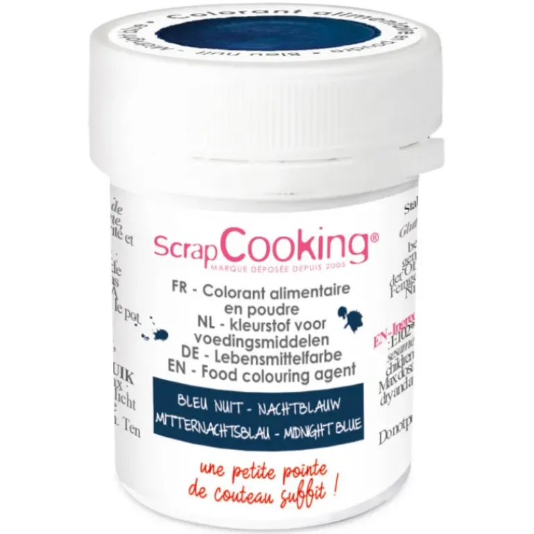 Colorant Alimentaire en Poudre Bleu Nuit 5g Scrapcooking