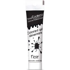 Colorant Alimentaire Gel Noir 20 g Scrapcooking