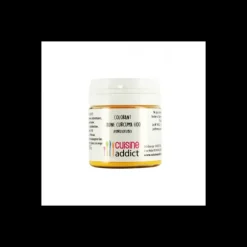 Colorant alimentaire Jaune Curcuma E100 15g Poudre Hydrosoluble Cuisineaddict