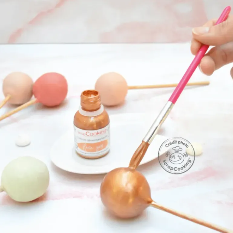 Colorant Alimentaire Liquide Or Rose 20 g Scrapcooking