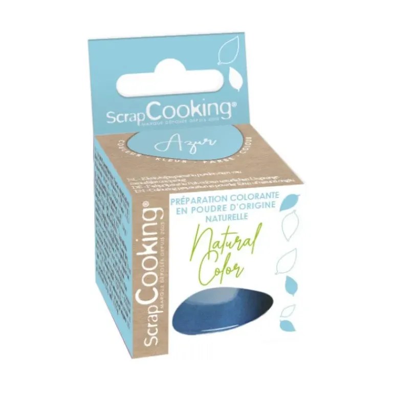 Colorant Alimentaire Naturel en Poudre Bleu 5g Scrapcooking