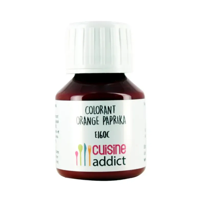 Colorant Alimentaire Naturel Orange Paprika Liquide 58 ml Cuisineaddict