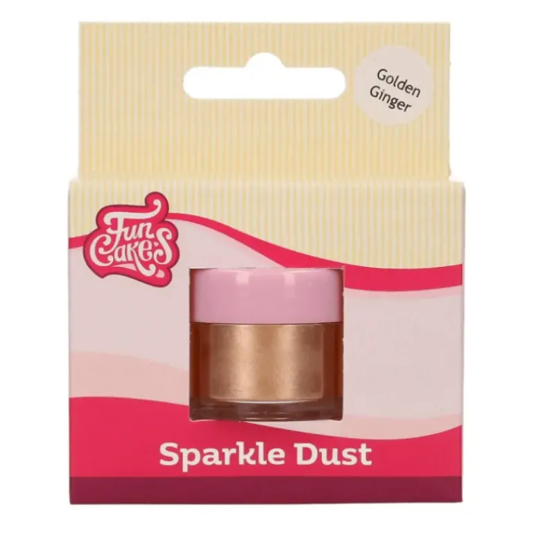 Colorant Alimentaire Or Brun Métallisé 3,5 g Funcakes