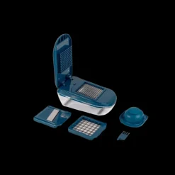 Coupe-Légumes Multifonction Bleu avec Réservoir Mastrad