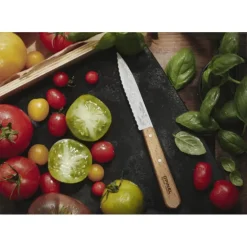 Couteau d'Office Cranté N°113 Hêtre Opinel